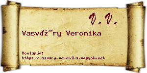 Vasváry Veronika névjegykártya