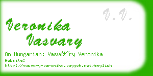 veronika vasvary business card